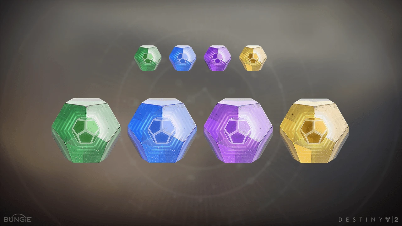 3D-rendered engram icons