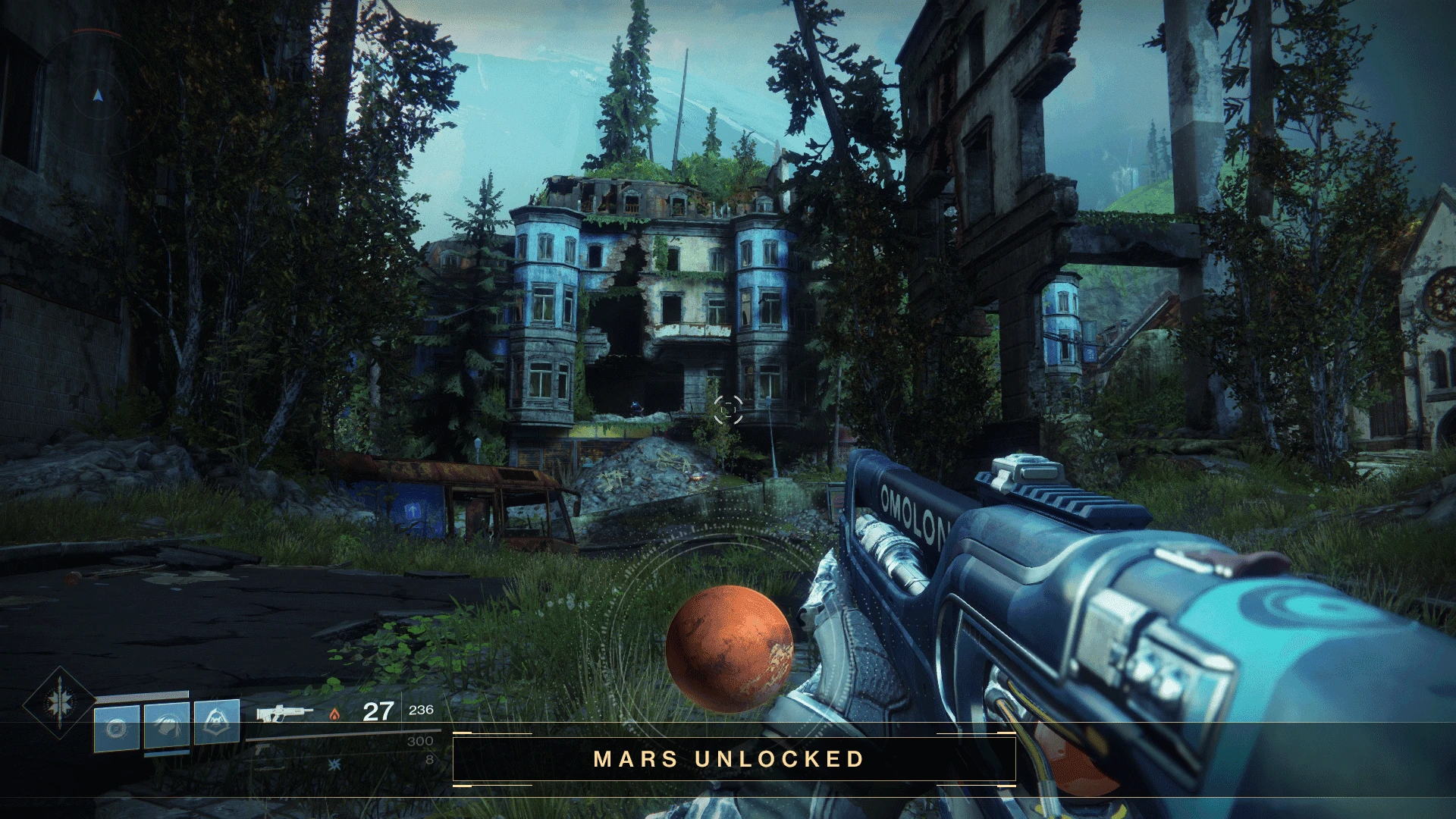 Mars destination unlocked screen