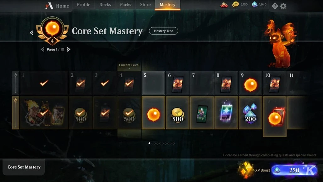 Magic: The Gathering Arena mastery reference