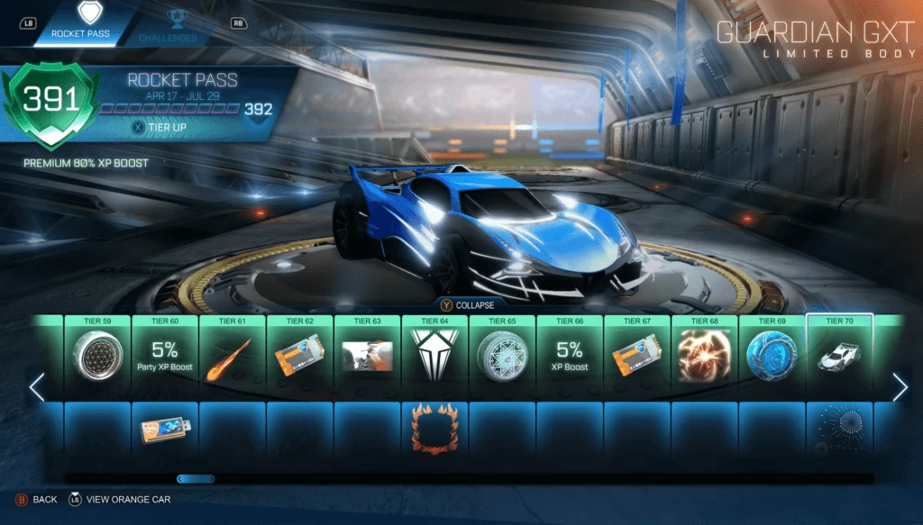 Rocket League Rocket Pass reference