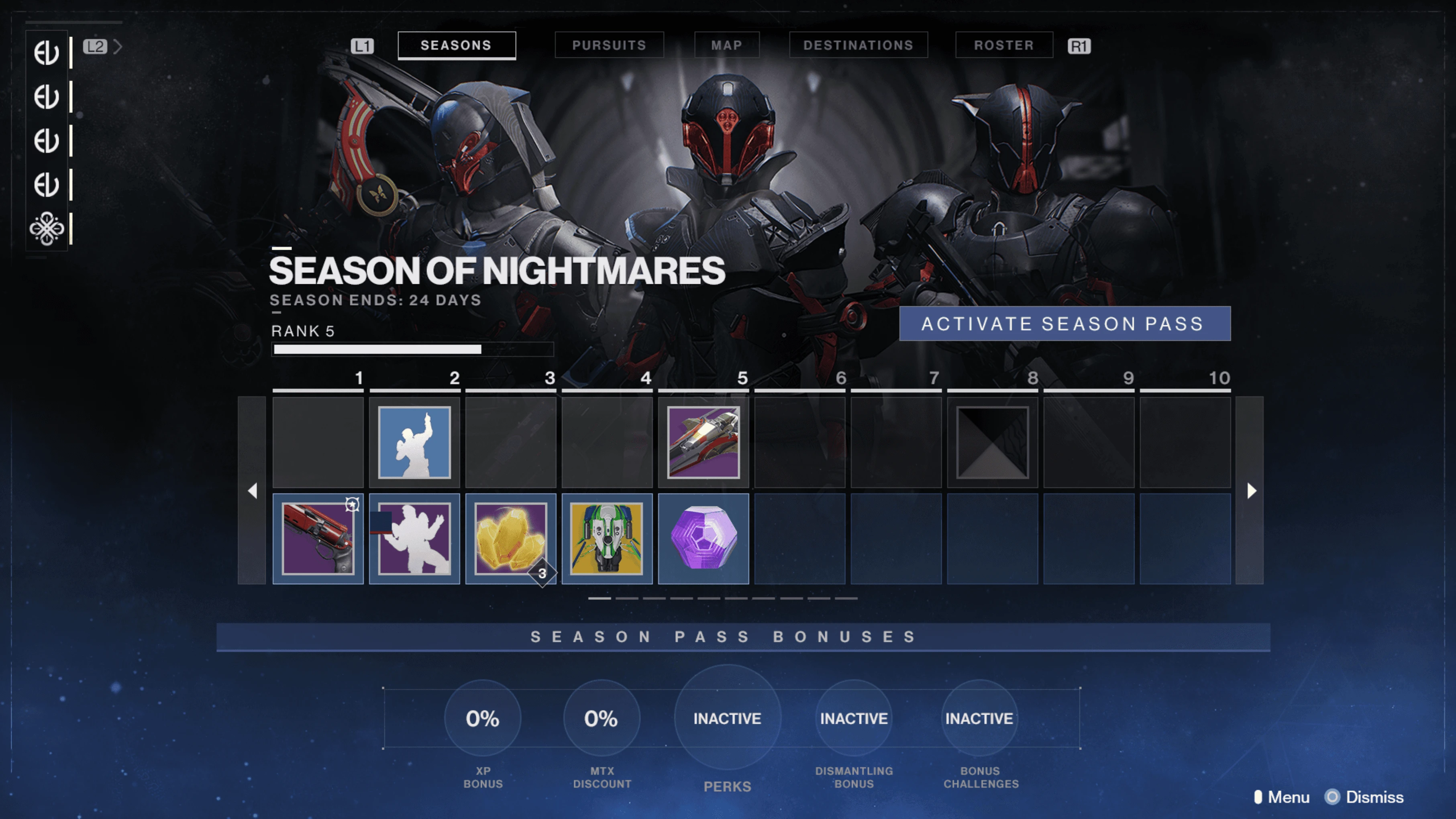 Exploration of rank progress states