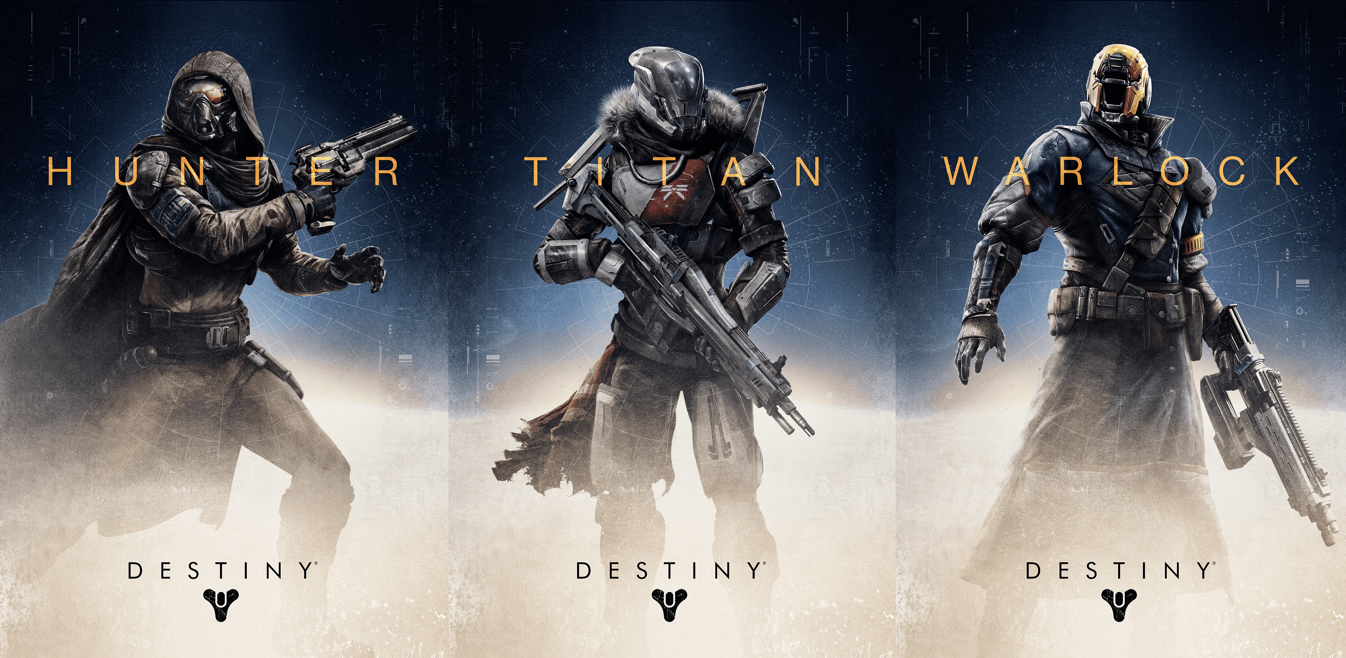 Hunter, Titan, Warlock E3 class posters